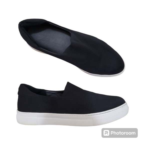 J/Slides NYC Ariana Neoprene Platform Slip On Sneakers Black Size 8 1/2 - Picture 1 of 16